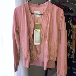 Brand new pink bomber jacket